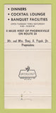 Matchbook Cover - Seven Stars Inn Phoenixville PA 30 Strike