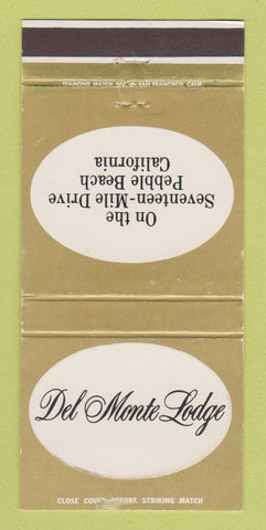 Matchbook Cover - Del Monte Lodge Pebble Beach CA 30 Strike