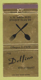 Matchbook Cover - The Delfino Restaurant New York City WEAR 30 Strike