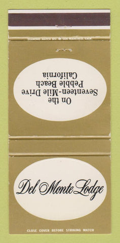 Matchbook Cover - Del Monte Lodge Pebble Beach CA 30 Strike