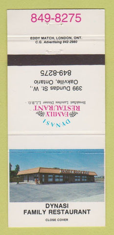 Matchbook Cover - Dynasi Family Restaurant Oakville ON 30 Strike