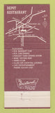 Matchbook Cover - Depot Restaurant Waukesha & Western WI 30 Strike