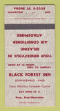 Matchbook Cover - Black Forest Inn Hamilton ON 30 Strike
