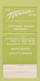 Matchbook Cover - Terrace Room Bradley Airport Windsor Locks CT WEAR 30 Strike
