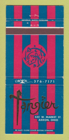 Matchbook Cover - Tangier Restaurant Akron OH 30 Strike