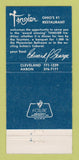 Matchbook Cover - Tangier Restaurant Akron OH 30 Strike