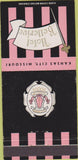 Matchbook Cover - Hotel Bellerive Kansas City MO 30 Strike