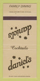 Matchbook Cover - Daniel's Restaurant Orland Park Bridgeview IL 30 Strike