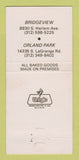 Matchbook Cover - Daniel's Restaurant Orland Park Bridgeview IL 30 Strike