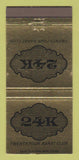 Matchbook Cover - 24K Club Restaurant Detroit MI 30 Strike