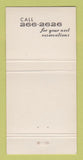 Matchbook Cover - The 26 Club 30 Strike