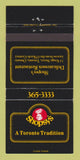 Matchbook Cover - Shopsy's Deli Toronto ON 30 Strike