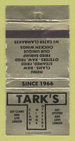 Matchbook Cover - Tark's Restaurant Hollywood Dania FL WORN 30 Strike