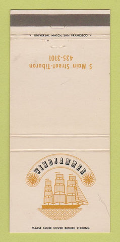 Matchbook Cover - Windjammer Restaurant Tiburon CA WEAR 30 Strike