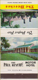 Matchbook Cover - Paul Revere Motor Hotel Rome NY 30 Strike