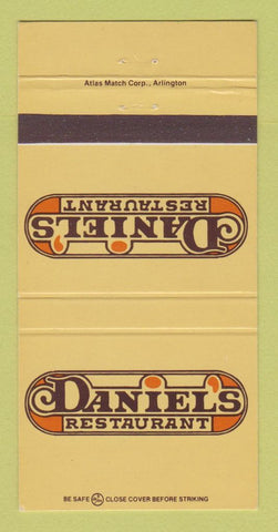 Matchbook Cover - Daniel's Restaurant Arlington Fort Worth TX 30 Strike