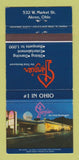 Matchbook Cover - Tangier Restaurant Akron OH 30 Strike