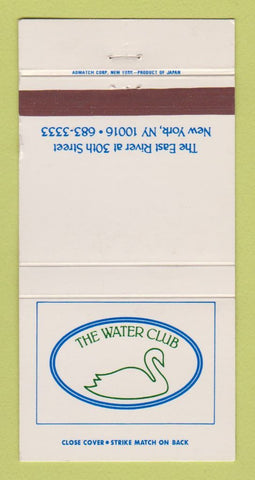 Matchbook Cover - The Water Club New York City WEAR 30 Strike