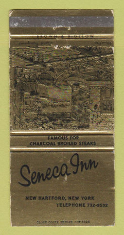 Matchbook Cover - Seneca Inn New Hartford NY WEAR 30 Strike