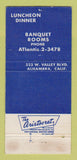 Matchbook Cover - Ricky's Restaurant Alhambra CA WORN 30 Strike
