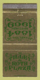Matchbook Cover - Tilley Roth Plaza CA Los Angeles? WEAR 30 Strike