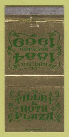Matchbook Cover - Tilley Roth Plaza CA Los Angeles? WEAR 30 Strike