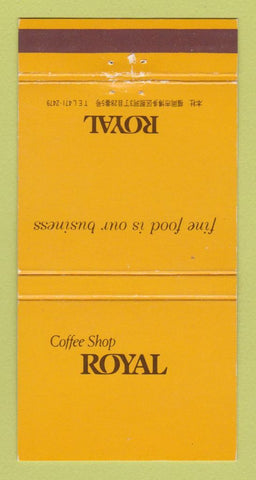 Matchbook Cover - Coffee Shop Royal Japan? 30 Strike