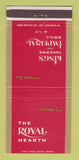Matchbook Cover - The Royal Hearth Chicago IL 30 Strike