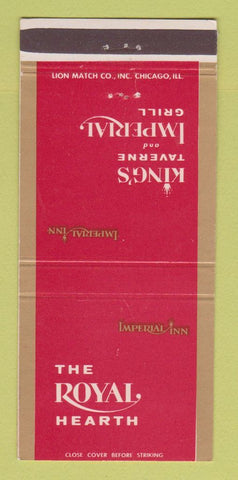 Matchbook Cover - The Royal Hearth Chicago IL 30 Strike