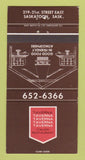 Matchbook Cover - Taverna Italian Restaurant Saskatoon SK 30 Strike