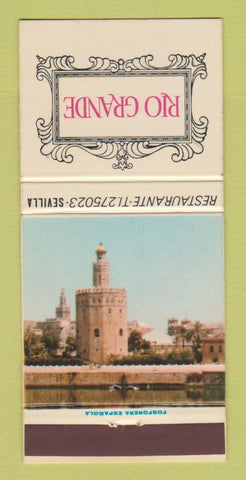 Matchbook Cover - Rio Grande Sevilla Spain 30 Strike