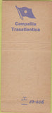Matchbook Cover - Compania Trasatlantica  Cruise Line 30 Strike