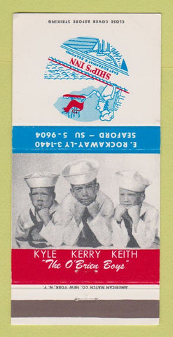 Matchbook Cover - Ship's Inn East Rockaway Seaford NY 30 Strike
