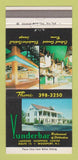 Matchbook Cover - Vunderbar Restaurant Woodport NJ 30 Strike
