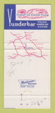 Matchbook Cover - Vunderbar Restaurant Woodport NJ 30 Strike