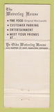 Matchbook Cover - Waverly House Restaurant Hamilton ON 30 Strike