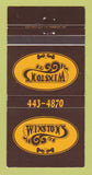 Matchbook Cover - Winston's Restaurant Halifax NS 30 Strike