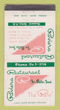 Matchbook Cover - Riviera Restaurant St John NB WORN 30 Strike