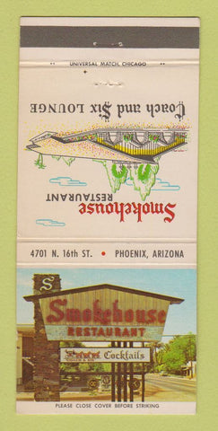 Matchbook Cover - Smokehouse Restaurant Phoenix AZ 30 Strike