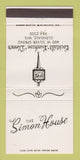 Matchbook Cover - Simon House Glendale WI WEAR 30 Strike