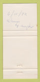 Matchbook Cover - Red Cottage Restaurant Menlo Park CA 30 Strike
