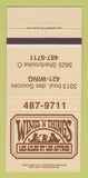 Matchbook Cover - Wings n Things Restaurant Montreal? QC 30 Strike