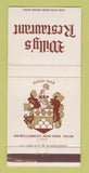 Matchbook Cover - Willy's Restaurant New York City 30 Strike