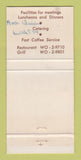 Matchbook Cover - Willy's Restaurant New York City 30 Strike