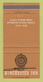 Matchbook Cover - Winchester Inn Long Beach CA WEAR 30 Strike
