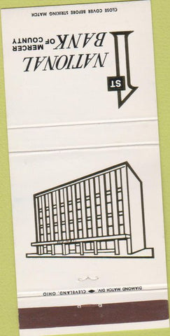 Matchbook Cover - 1st National Bank Rockford IL 30 Strike