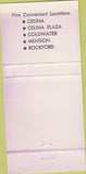 Matchbook Cover - 1st National Bank Rockford IL 30 Strike