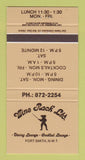 Matchbook Cover - Wine Rack Fort Smith NWT Canada 30 Strike