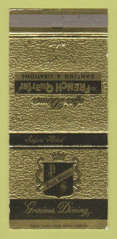 Matchbook Cover - Paul Shank Restaurant Scottsdale AZ Safari Hotel 30 Strike
