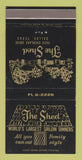 Matchbook Cover - The Shed Restaurant Dallas TX 30 Strike